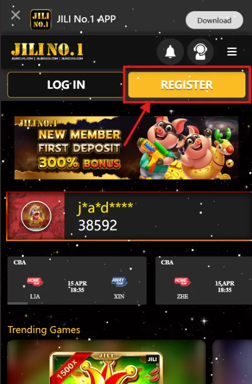 JILINO1 Register