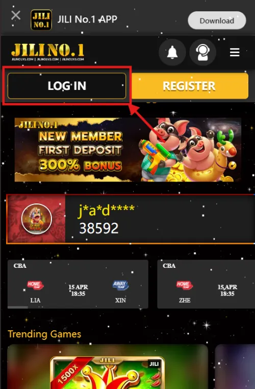 JILINo1 Login